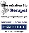 Stempel Schilder Härtelt