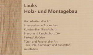 Tischler Lauks Holz und Montagebau